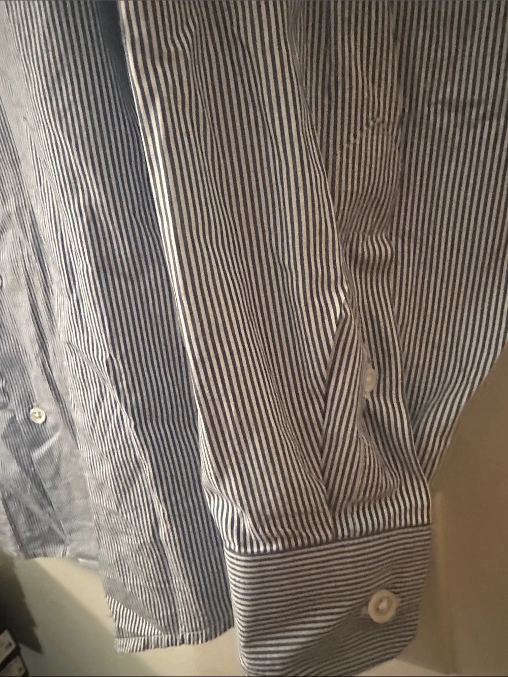 Banana Republic Light Blue Stripe Dress Shirt